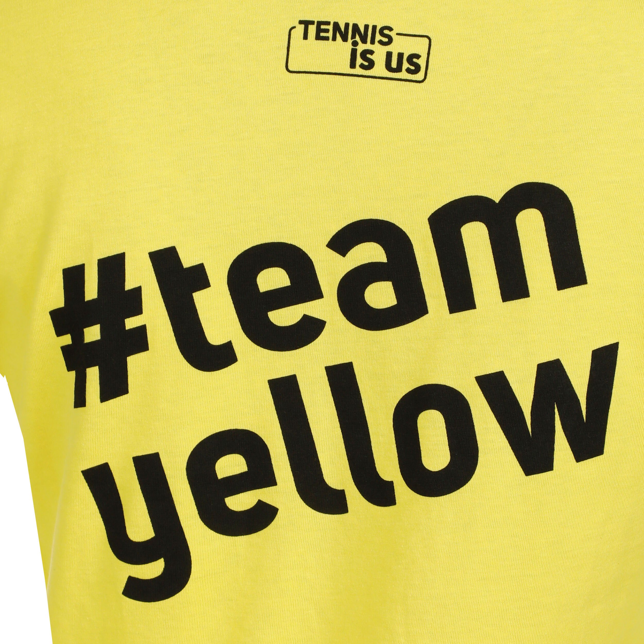 Tennis-Point Team Yellow T-shirt Femmes - Jaune , Noir