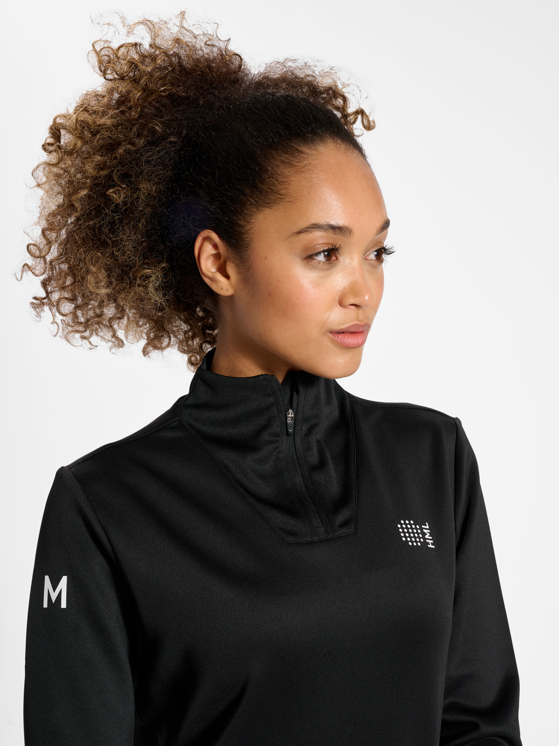 hmlCOURT HALF ZIP L/S WOMAN