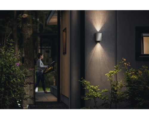 LED buitenwandlamp 4,5W 500 lm 2700K roestvrij staal