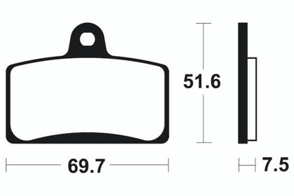 Plaquettes de freins Tecnium Performance métal fritté - MF321