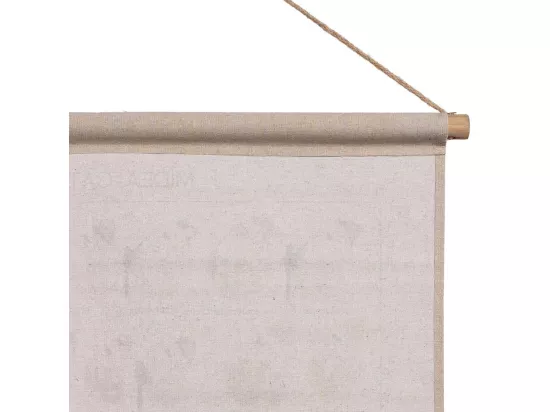Toile imprimée en parchemin