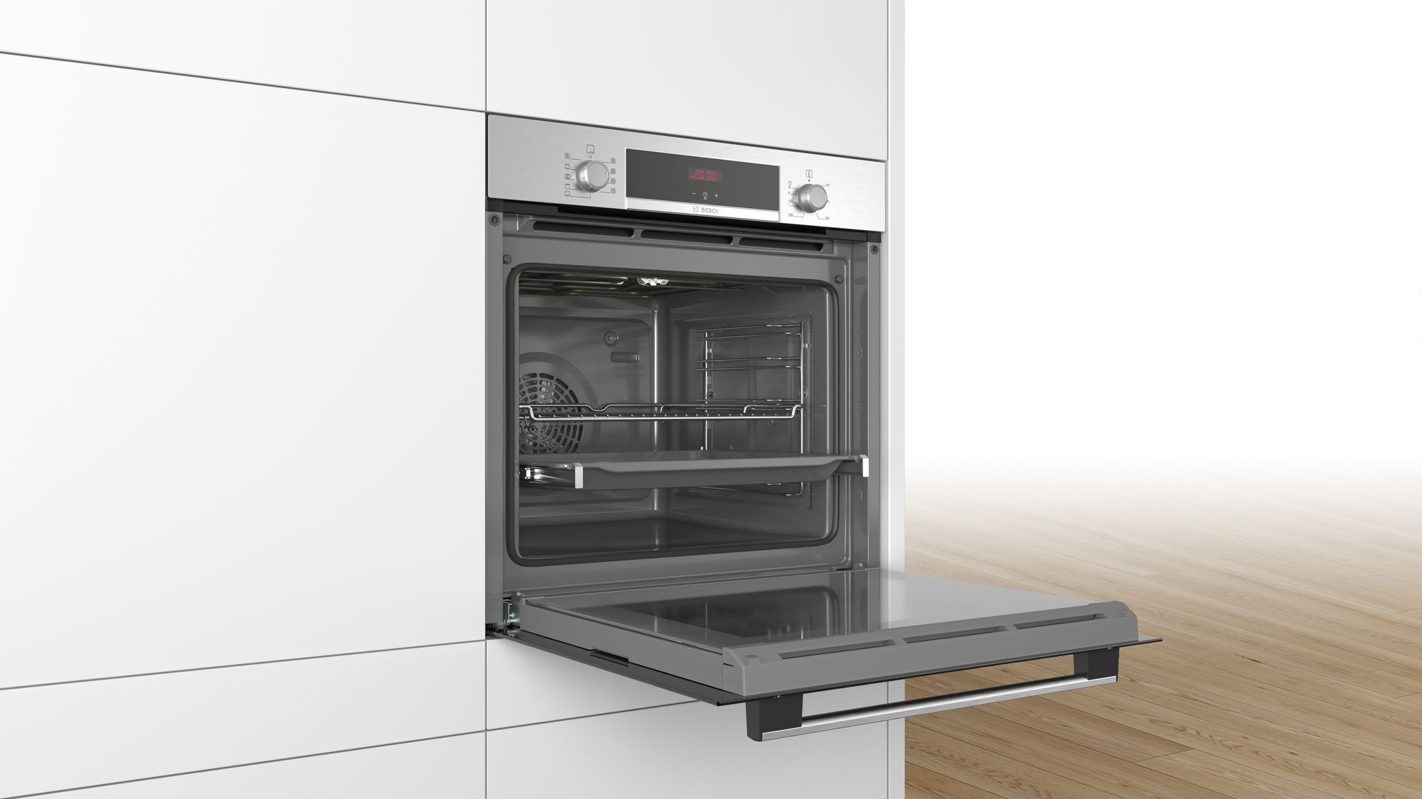 Forno Série 4 60 x 60 cm em aço inoxidável HBA512ES0
