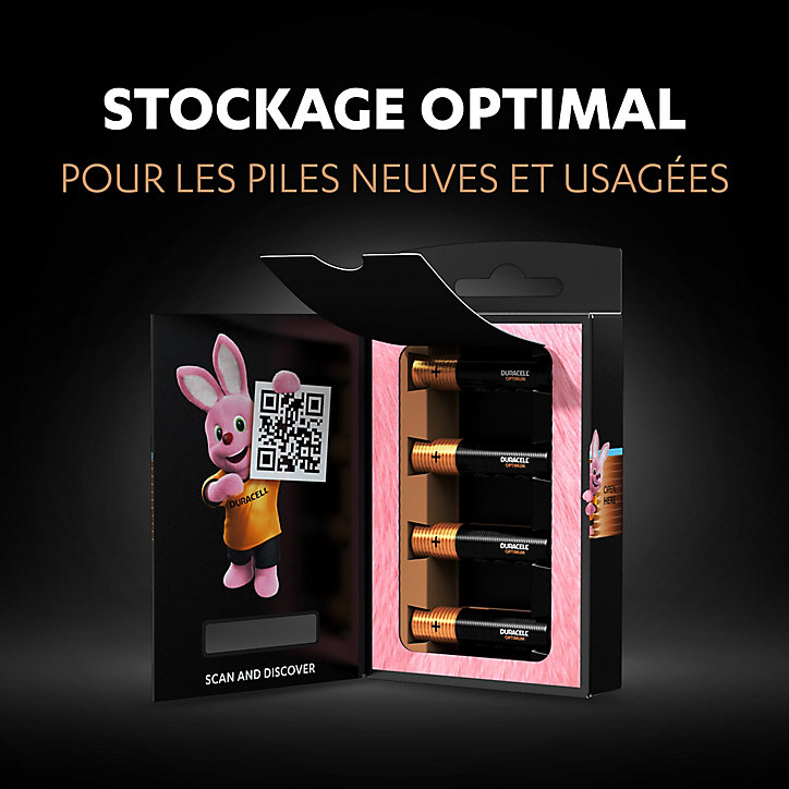 Pile alcaline AAA (LR03) Duracell Optimum, lot de 12