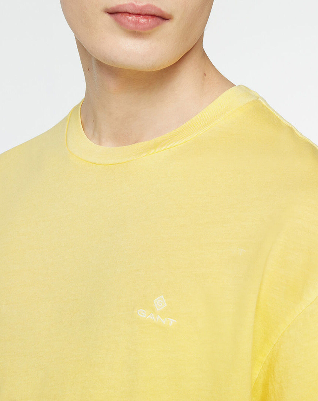 Gant T-Shirt Light Wash Pastel jaune