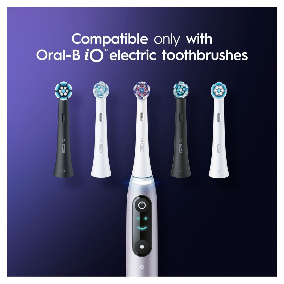 Oral-B - iO Radiant Hvide Udskiftningshoveder 4 Stk