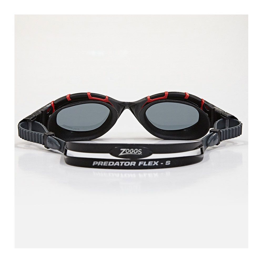 Zoggs PREDATOR FLEX - Lunettes de natation polarisés red/black/smoke polar
