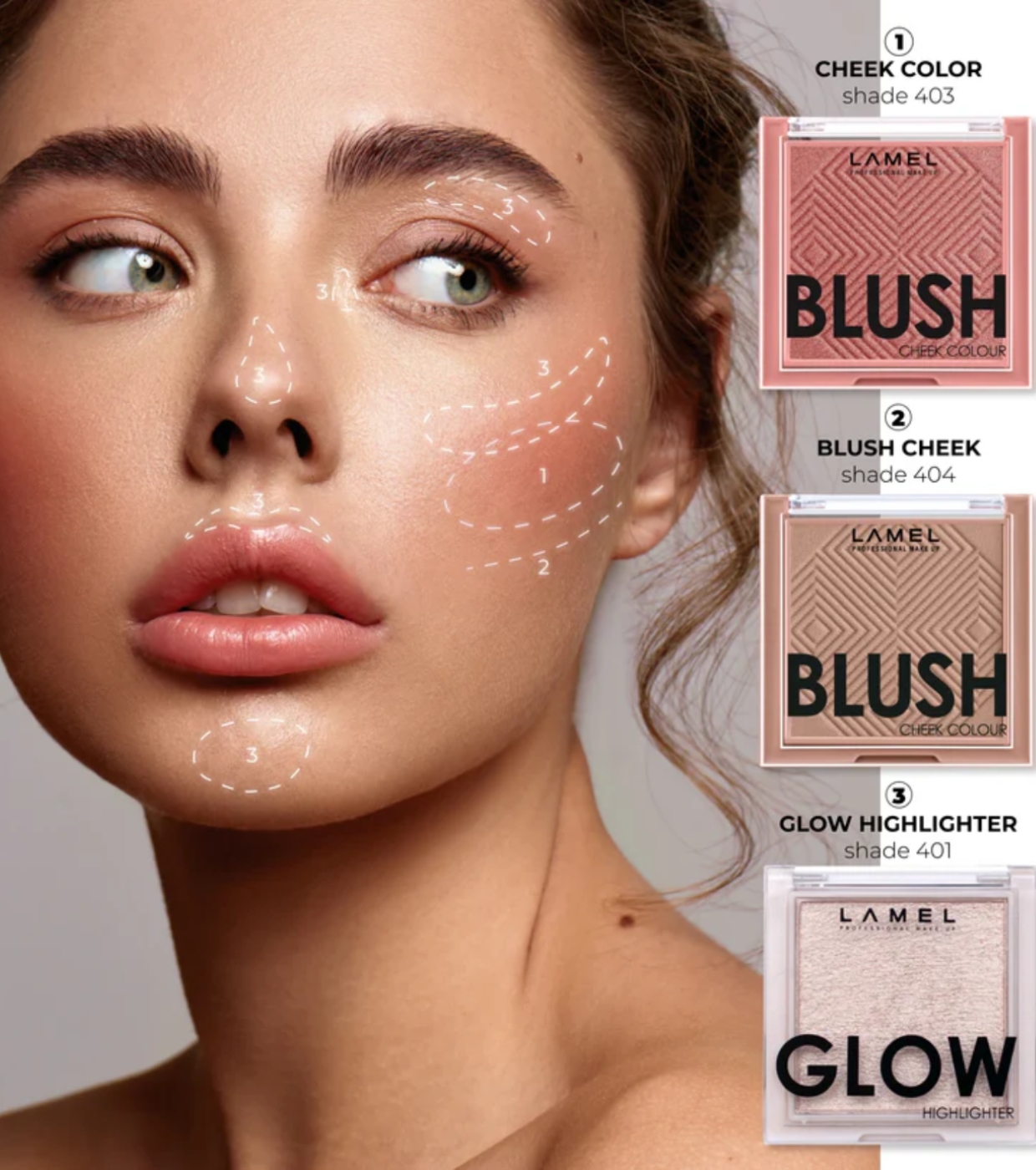 Lamel - Blush em pó Cheek Colour - 402: Rouge