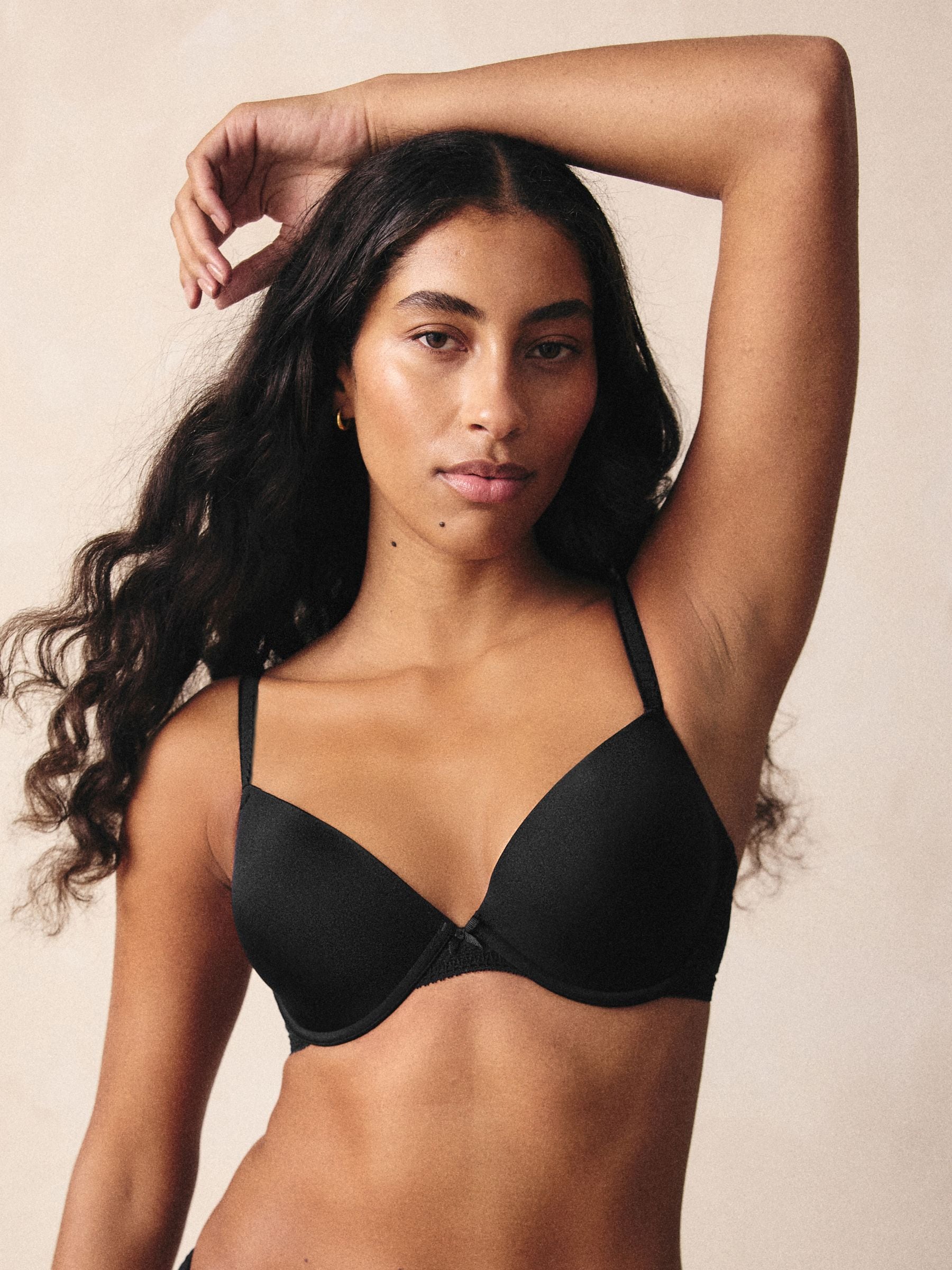 Zwart - A-E Light Pad Lace Bra
