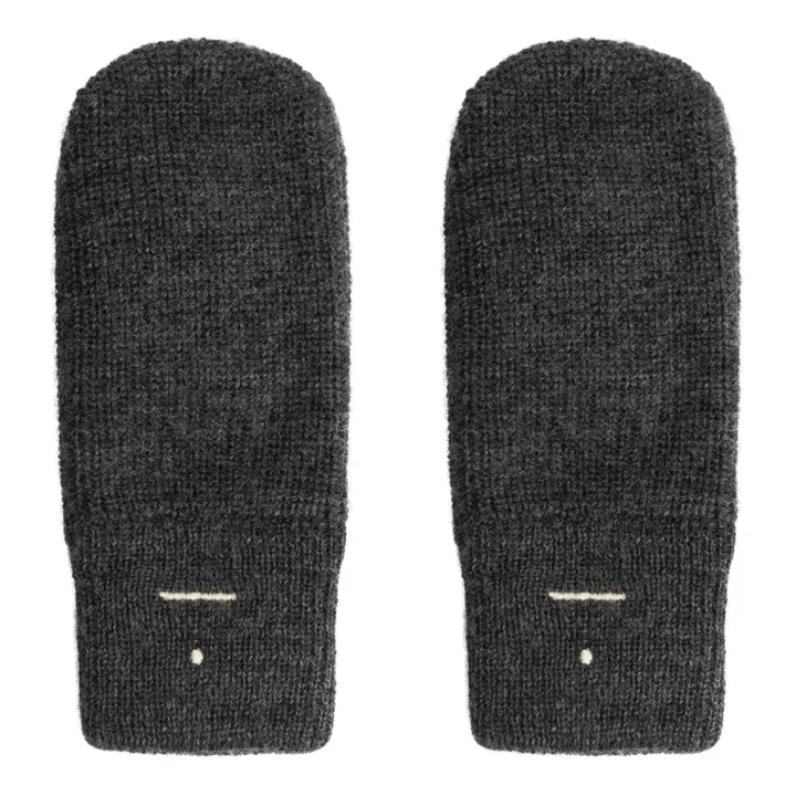 Gray Label Moufles en Maille | Gris anthracite