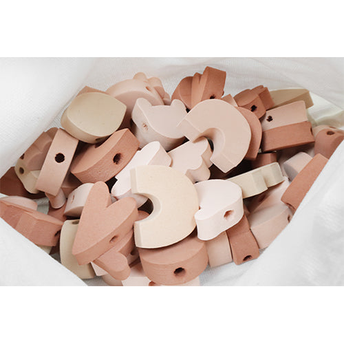 Vanpauline rijgkralen foam met etui - nude - 72st