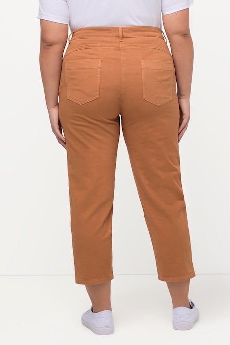 7/8-Jeans, Saumschlitze, Komfortbund, Biobaumwolle