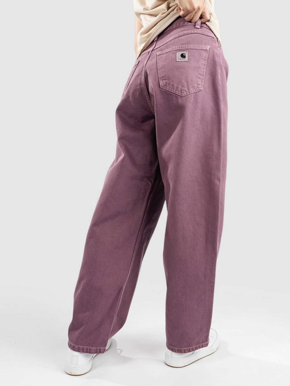 Carhartt WIP Brandon Jeans dusty fuchsia stone dyed