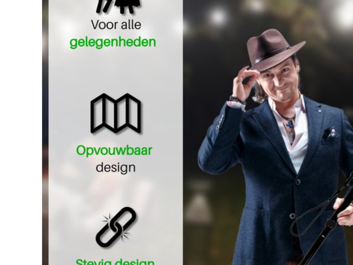 Travelhawk opvouwbare wandelstok
