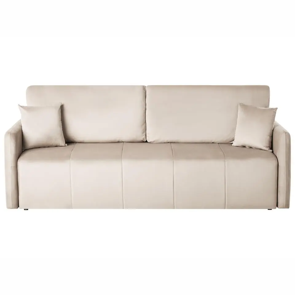 EGGE - Driezitsbank - Taupe - Fluweel