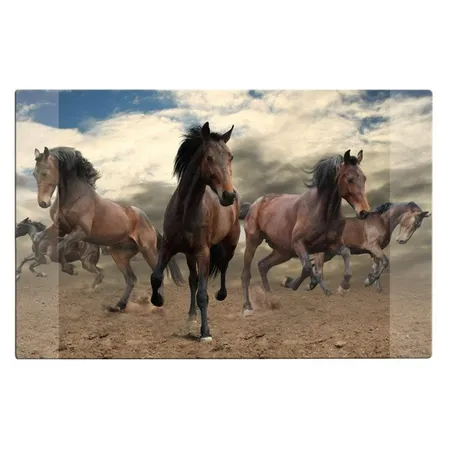 Stylex Schreibtischunterlage mit Pferdemotiv, Größe: 68 x 44 cm
