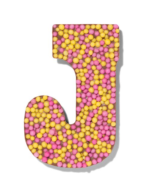 lettre J en chocolat au lait 135g