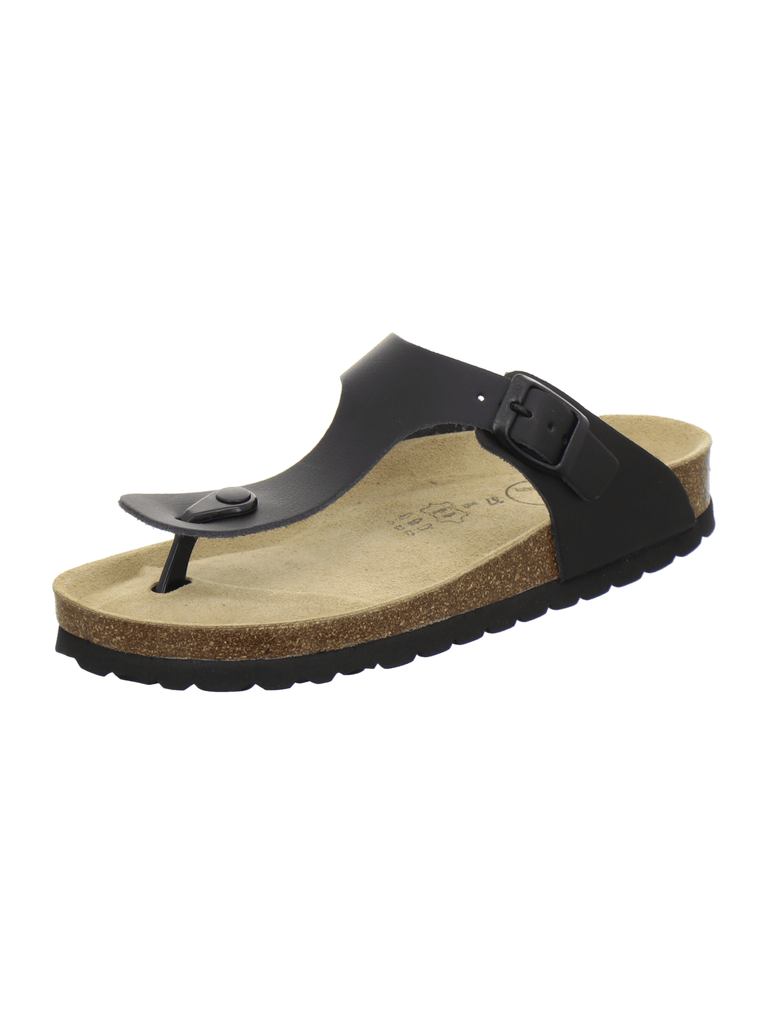 Zehensteg Sandalen Damen schwarz