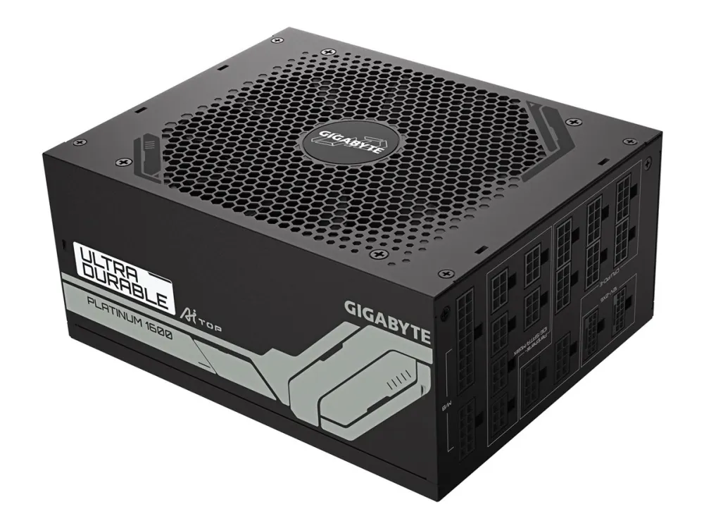 Gigabyte UD1600PM PG5 AI TOP - Strømforsyning (intern) - ATX12V 3.1/ EPS12V - 80 PLUS Platinum - AC 100-240 V - 1600 Watt - aktiv PFC