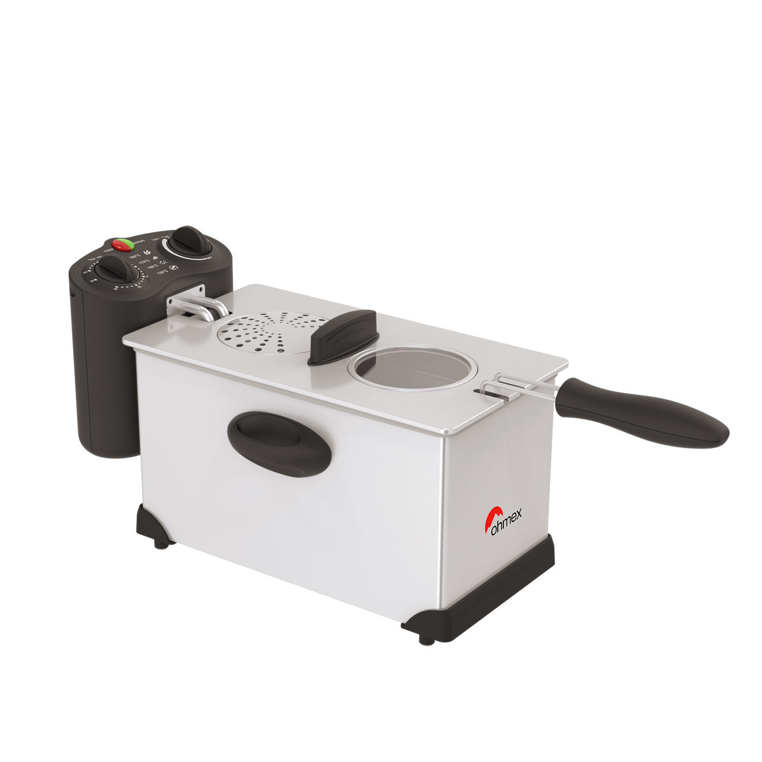 Ohmex Fritteuse mit Thermostat 1700 W