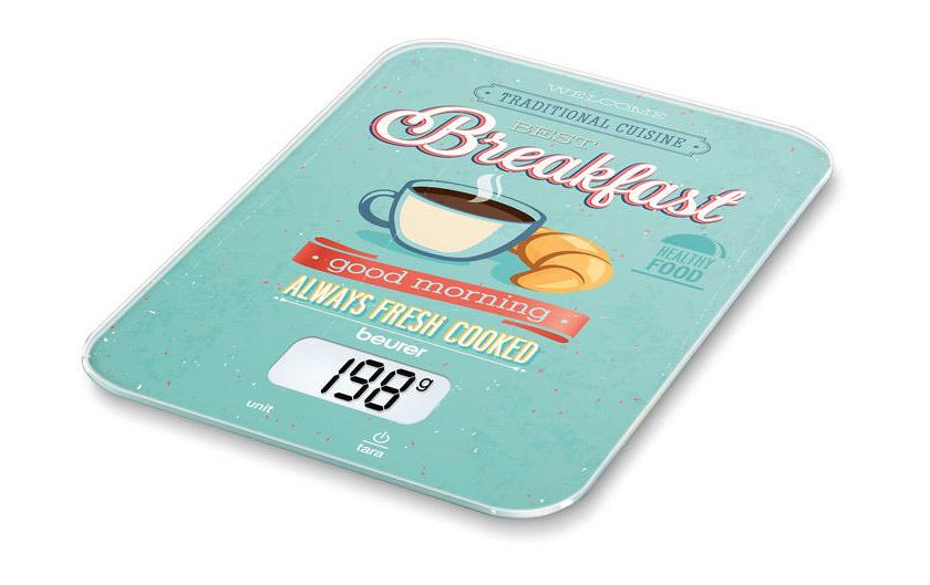 Küchenwaage KS19 Breakfast TürkisKüchenwaage mit Sensor-Tasten-Bedienung