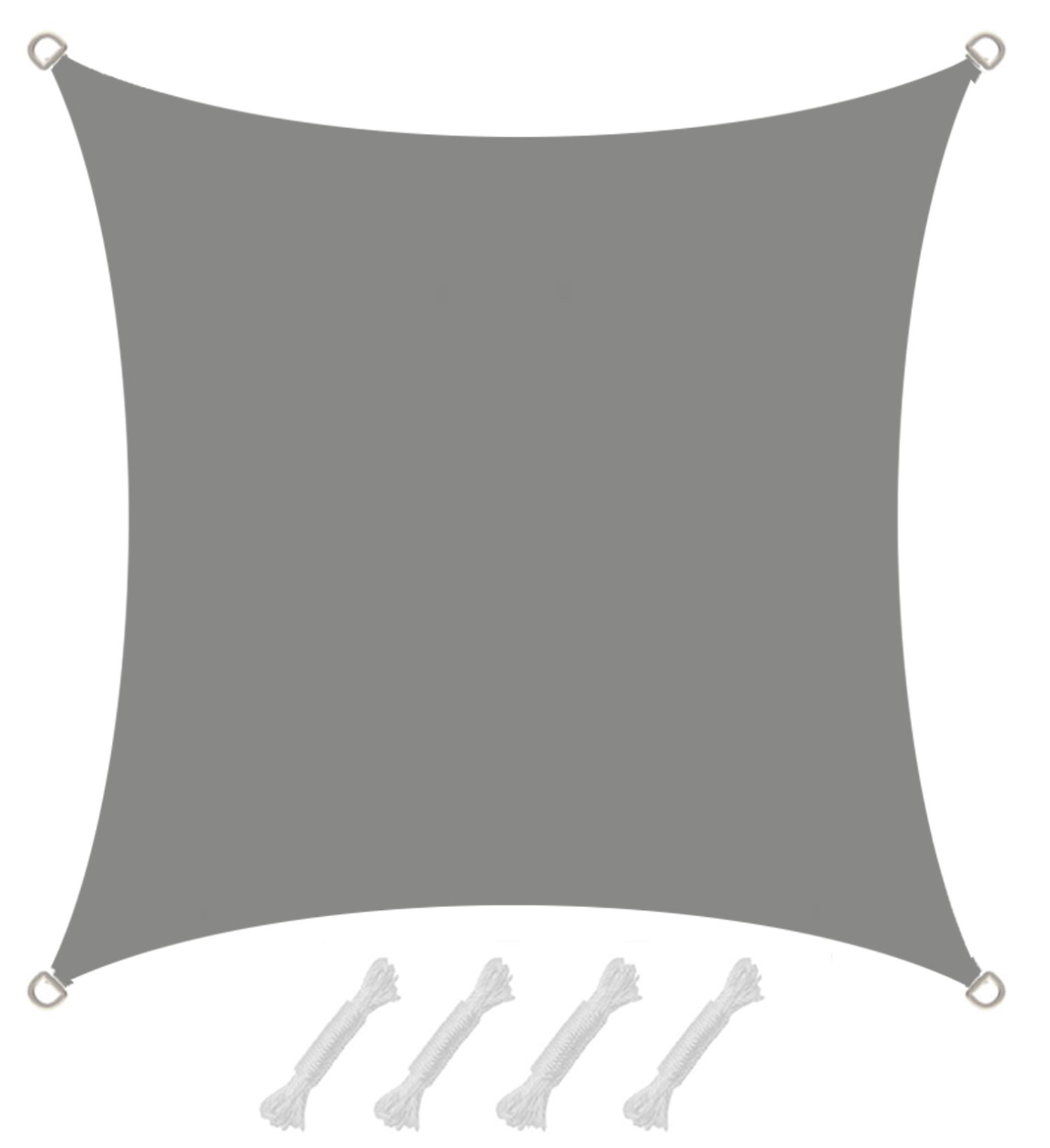 AMANKA 2x2m grijs Polyester waterdicht schaduwdoek