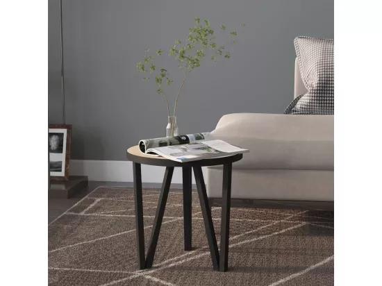 Table à thé Chêne Sonoma Ø35 cm MDF