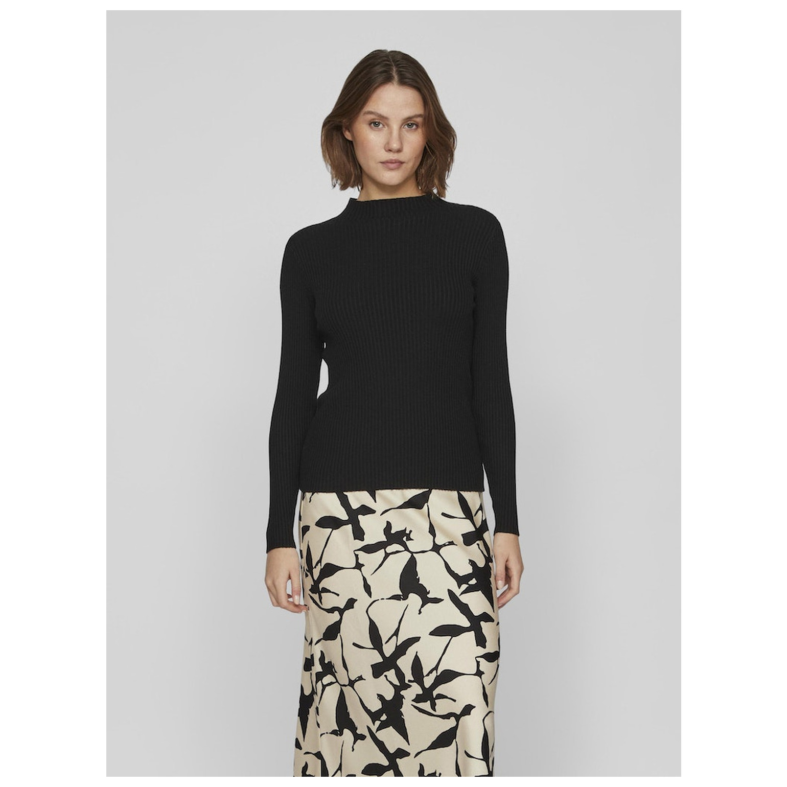 Vila VIOVANNI FUNNEL-NECK L/S KNIT