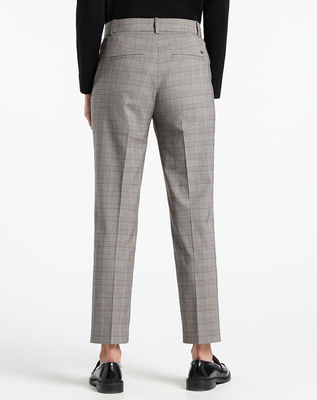 Tommy Hilfiger Pantalon de tailleur Check à carreaux gris