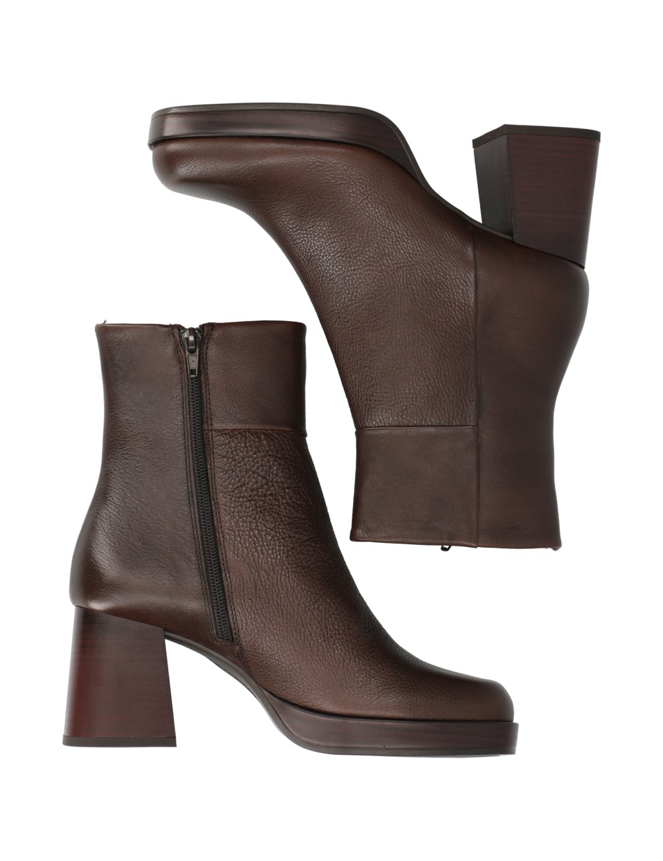 Glattleder Stiefelette