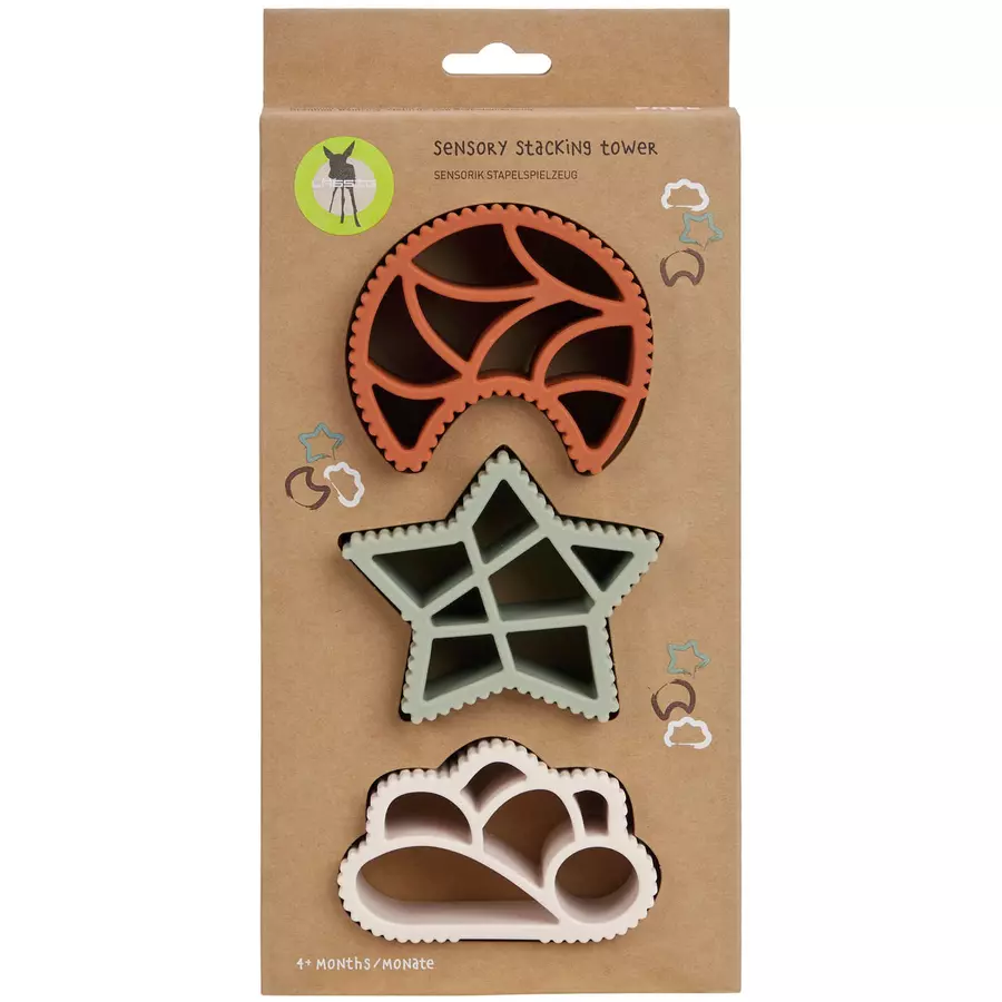 LÄSSIG Sensory Stacking Tower Little Universe