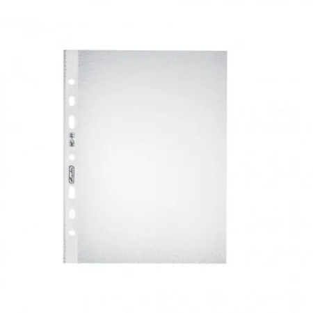 Herlitz Prospekthülle A5 Standard genarbt 10er, PP, 0,055 mm, transparent