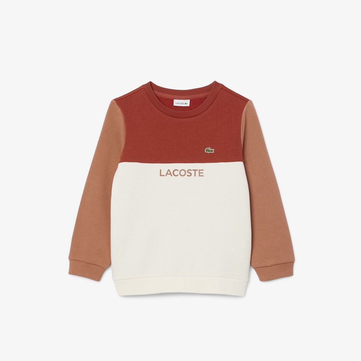 LACOSTE<br>Suéter liso com gola redonda