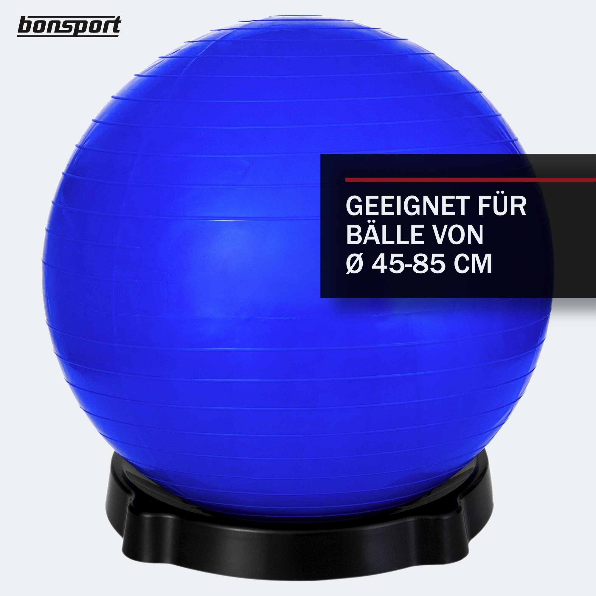 Ballschale für Sitzball / Gymnastikball, schwarz