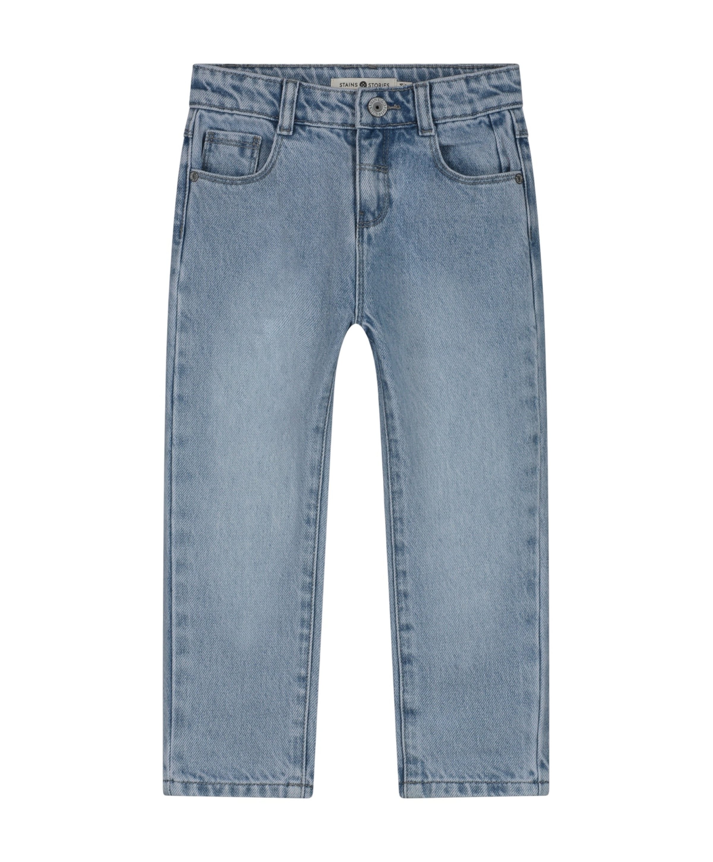 Stains & Stories Fit jongens jeans blauw