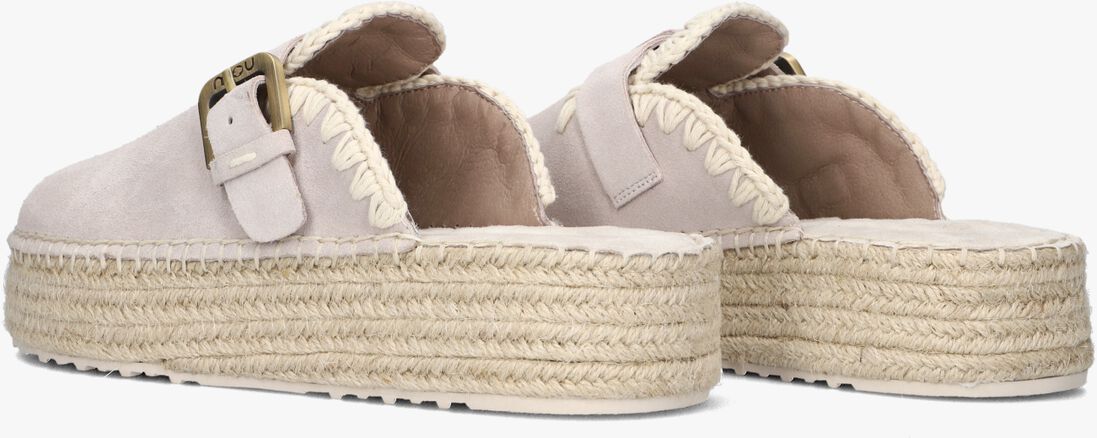 beige mou instappers jute clog plain sue