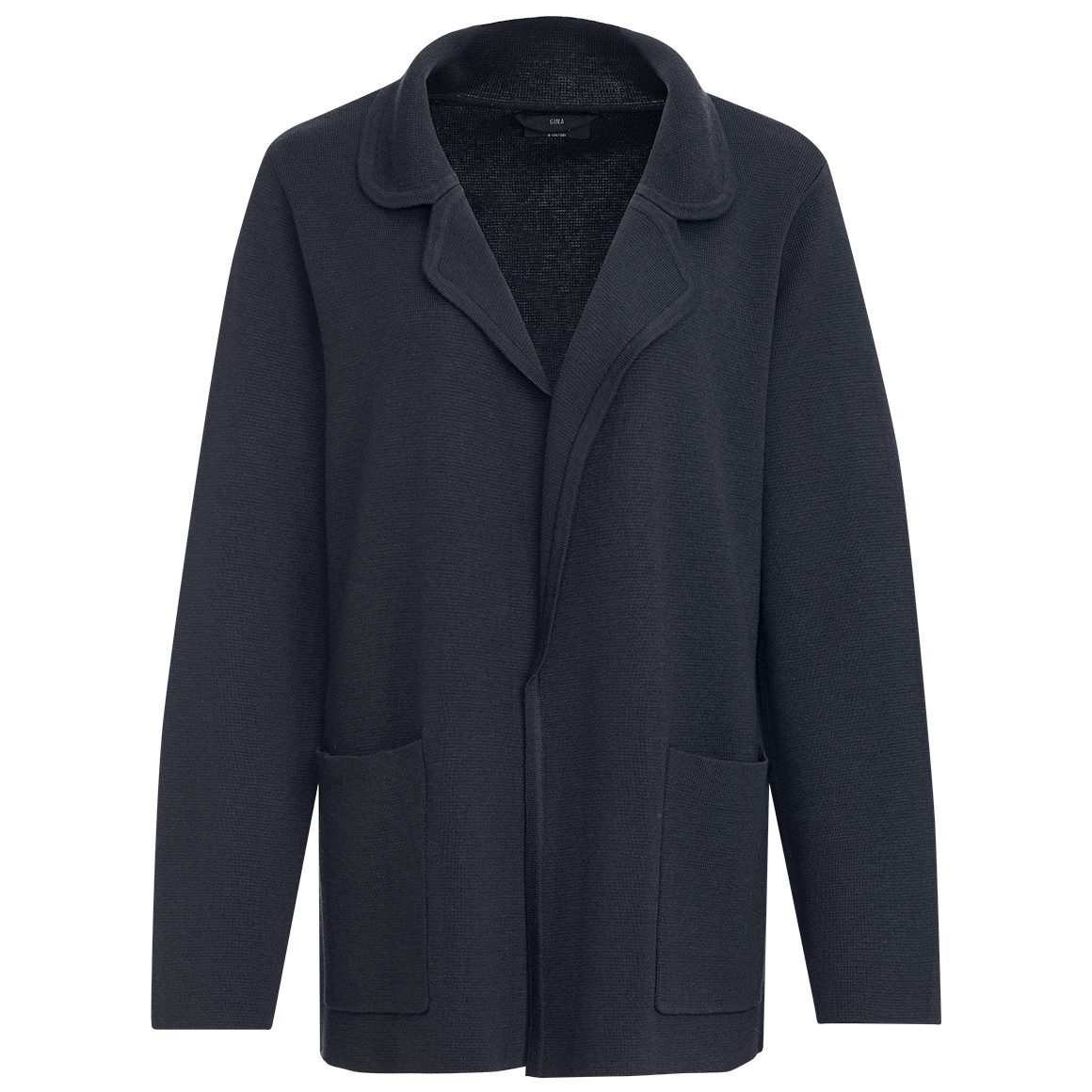 Gina Benotti Damen Strickblazer mit Reverskragen blau