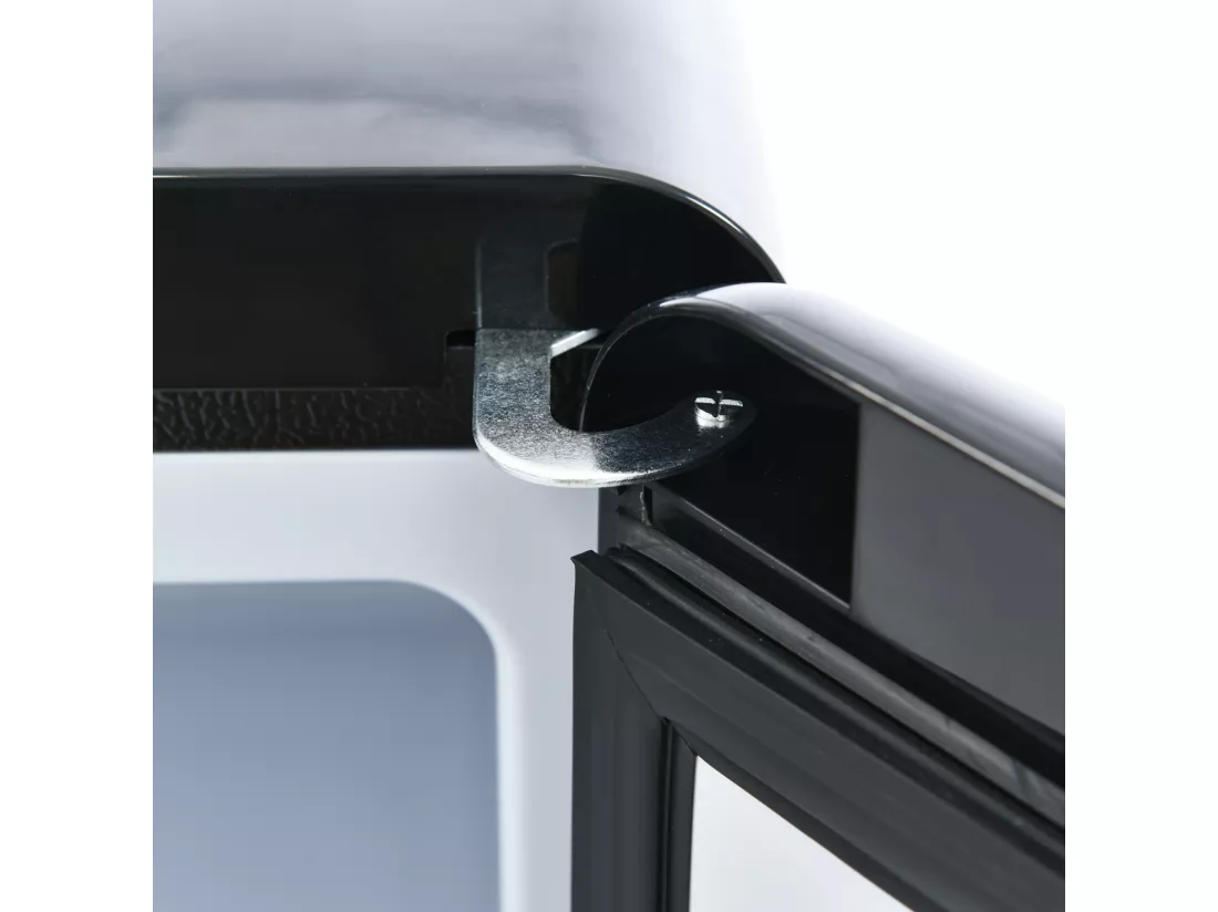 Réfrigérateur-congélateur combiné, 105,5 cm de hauteur, 41 cm de largeur, avec un volume total de 92 litres, un volume de congélateur de 28 litres. 181 kWh/an, -27°C 13°C, éclairage LED, (noir）