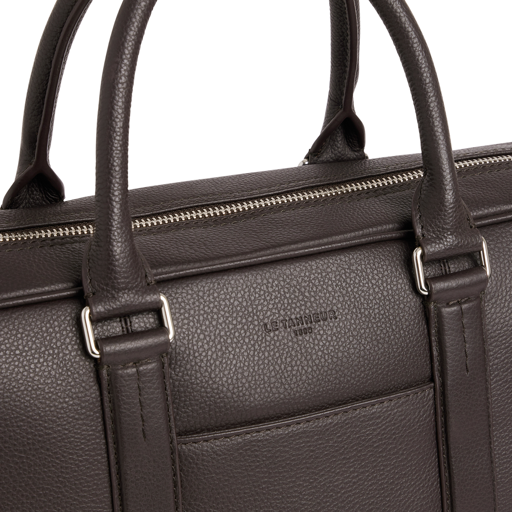 CHARLES - Porte documents en cuir| Marron