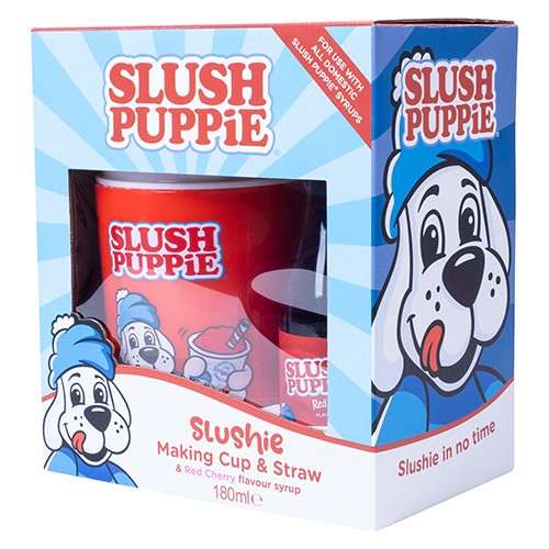 Slush Making Cup & Original Cherry Syrup Set