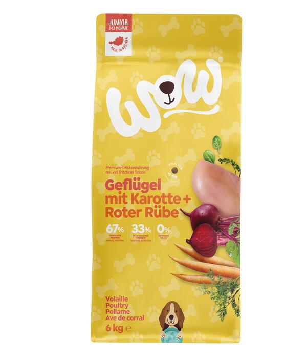 WOW® Trockenfutter für Hunde Junior