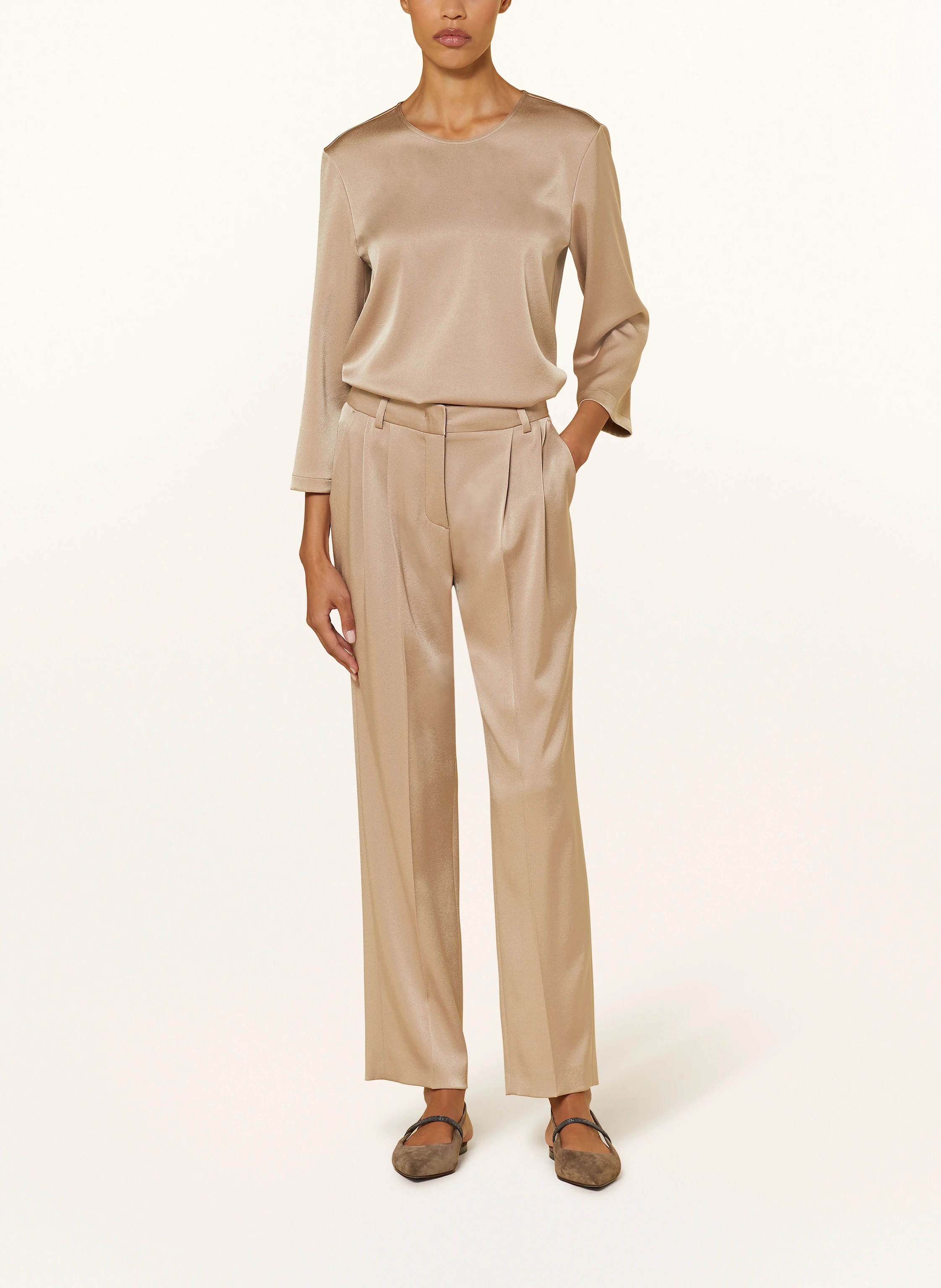 LUISA CERANO Blusenshirt aus Satin