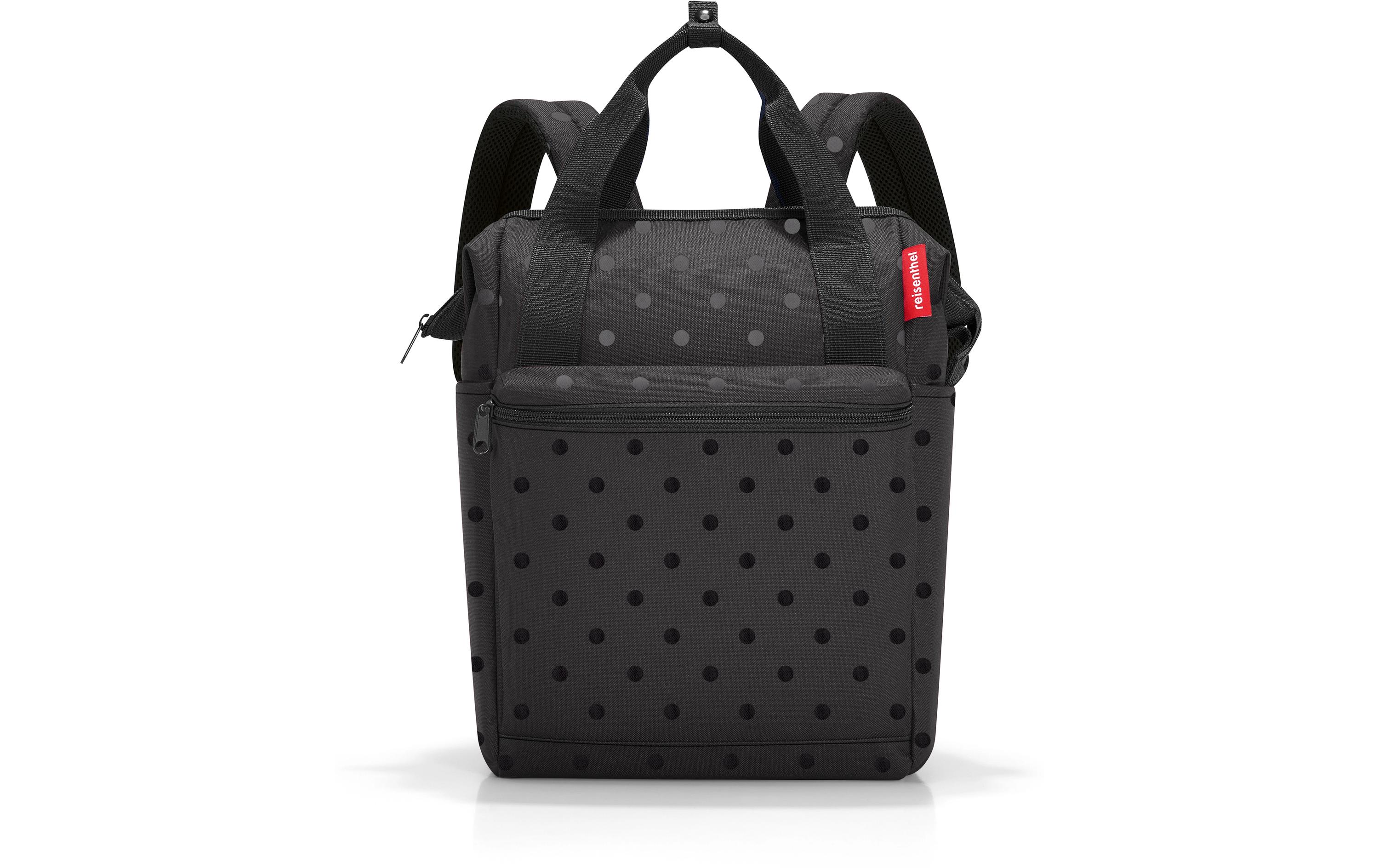 Rucksack Allrounder R Glossy Dots BlackKombination aus Rucksack und Tragetasche