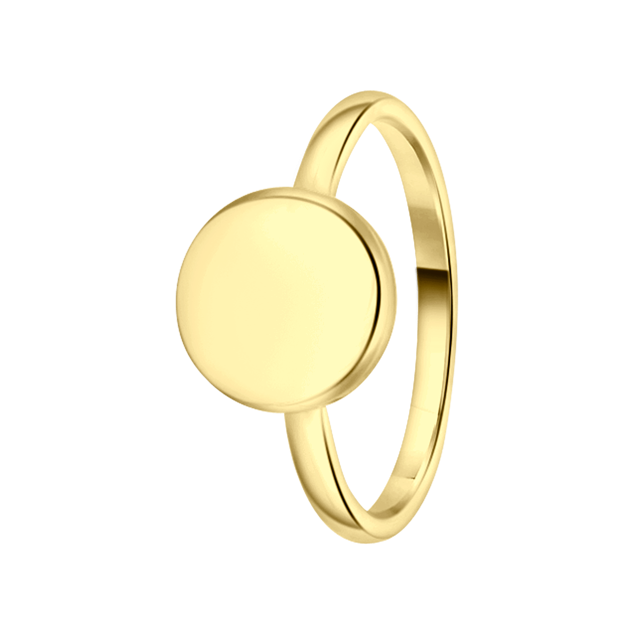 Stalen goldplated ring disc