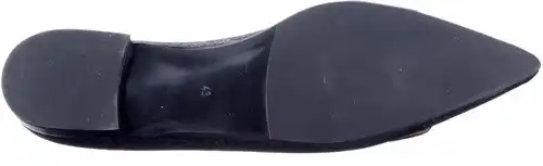 Babouche zwart Adley-27 - maat 43 ballerina zwart - maat 43 Calandschoen