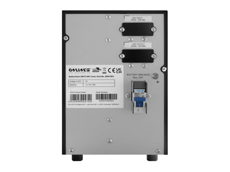 Online USV USV ZINTO 800T 800 VA / 720 W   Z800TBP Batterie Zuverlässige Stromversorgung und erweiterte Backup-Zeit – ideal für Server, Netzwerke und kritische Workstations