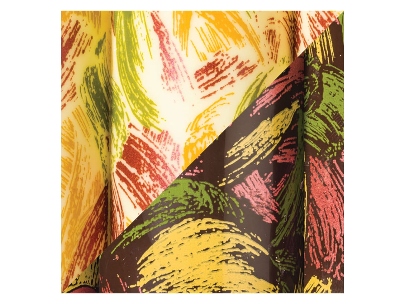 Feuille transfert chocolat - Méli-mélo - Lot de 10 feuilles - Décors et Créations
