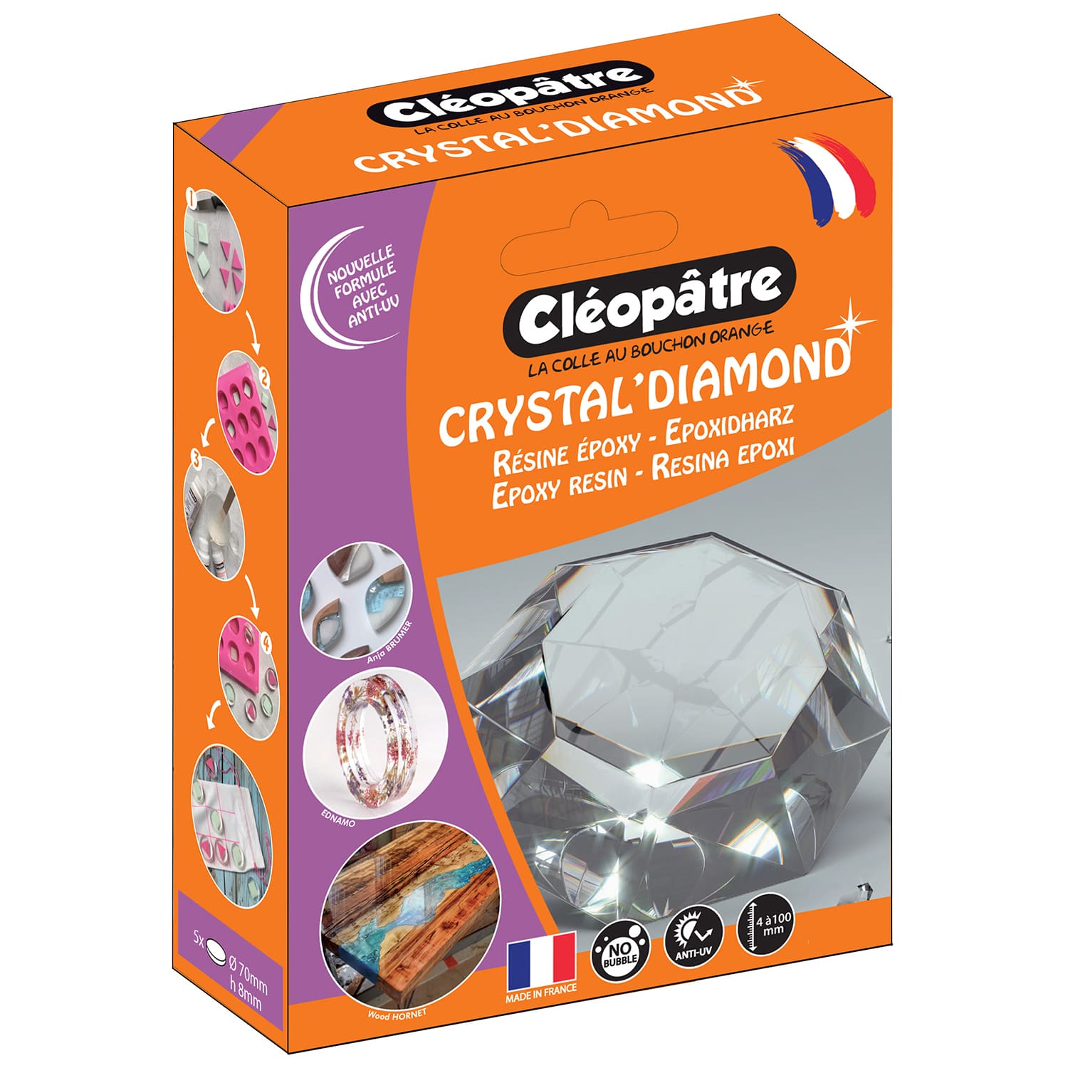 RESINA EPOXY CRYSTAL CLÉOPÂTRE DIAMOND 150ML ACESS