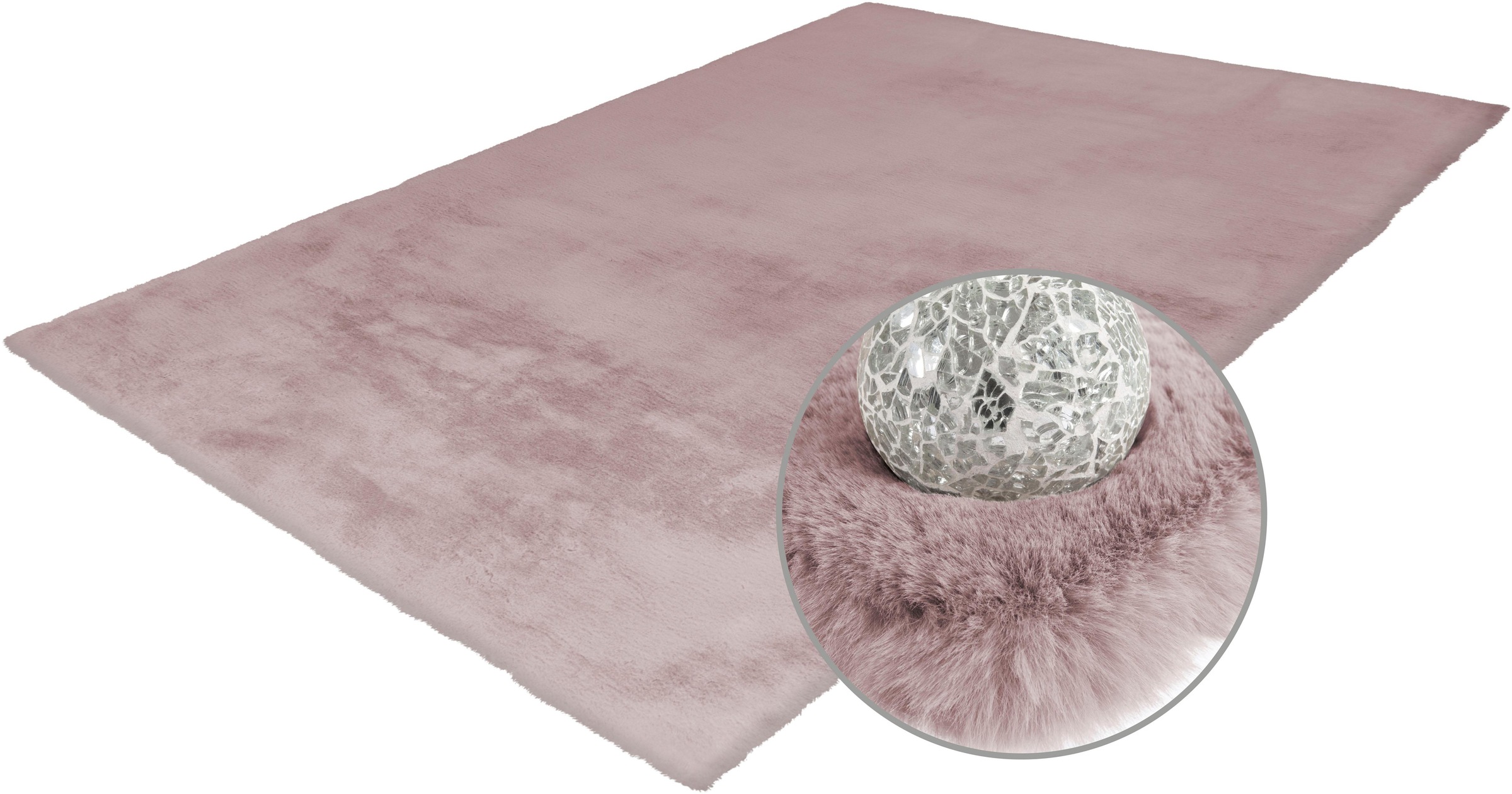 Arte Espina Fellteppich »Rabbit 100« rechteckig 45 mm Höhe Kunstfell, Kaninchenfell-Haptik, supersoft, Hochflorteppich