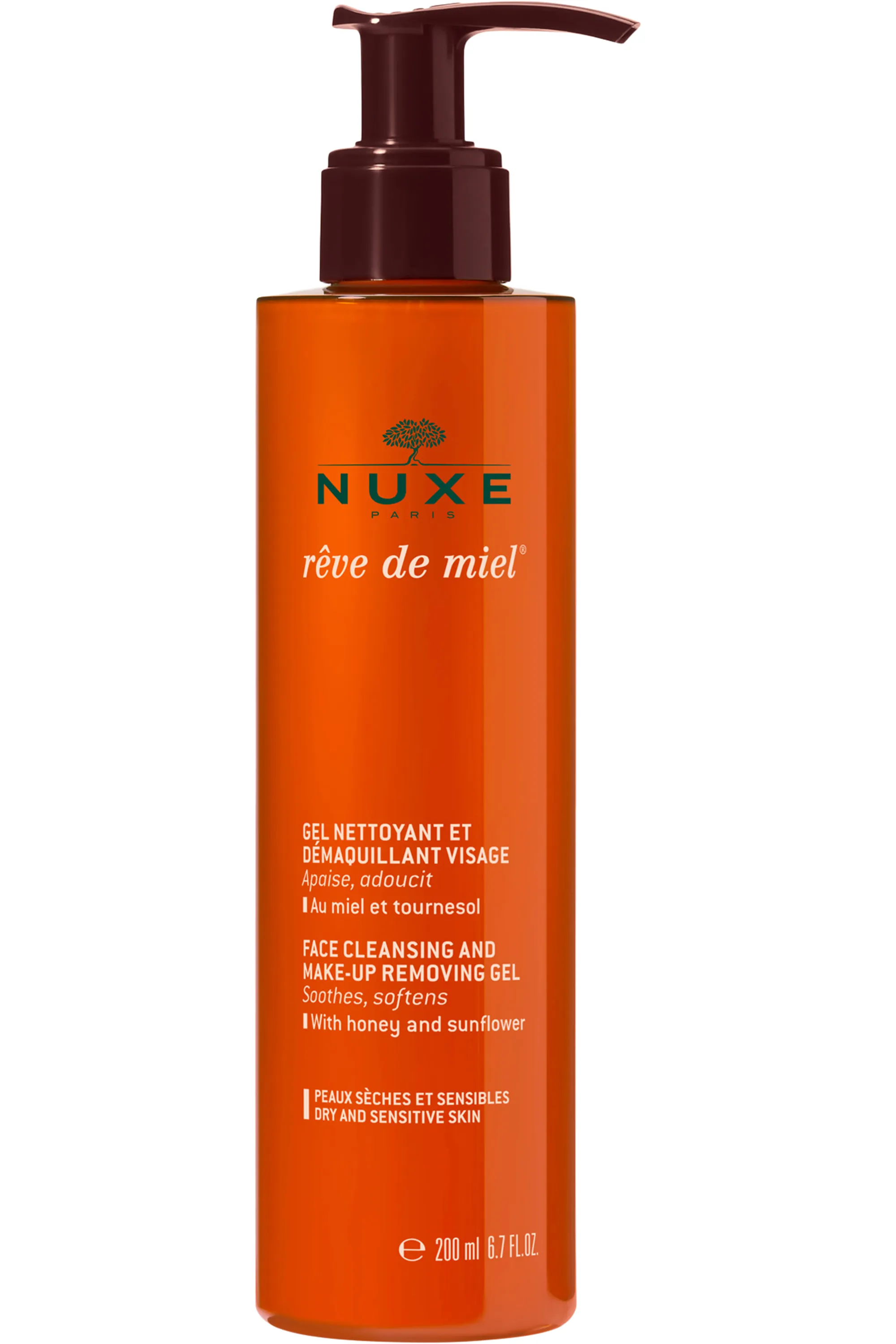 Nuxe Gel nettoyant démaquillant visage Rêve de Miel®-200 ml