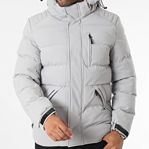 Parka Capuche Gris